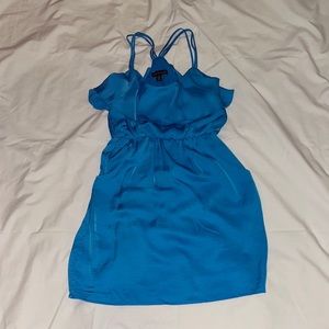 Turquoise dress with pockets